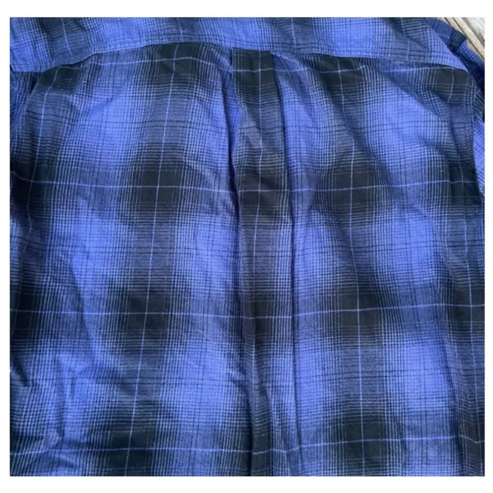THE NORTH FACE Men's Black Arroyo Long Sleeve Flannel Button Down Shirt Size S